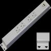 12 Hardwired Power Strip (NO Power Cord), 4 (NEMA 5-20R) Vertical Outlets (NOT Tamper Resistant), with Ears (with mounting tabs on Both Ends), 20 Amp, USB A+C, White view 1