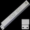12 Hardwired Power Strip (NO Power Cord), 4 (NEMA 5-20R) Vertical Tamper Resistant Outlets with Ears (with mounting tabs on Both Ends), 20 Amp, USB A+C, White view 1