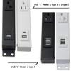 24 Hardwired Power Strip (NO Power Cord), 6 (NEMA 5-15R - NOT 20Amp) Outlets (NOT Tamper Resistant), with Ears (with mounting tabs on Both Ends), USB A+C, White view 3
