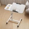 Adjustable Bedside Table with Wheels, Suitable for Hospital beds - Laptop Table, Ideal for Home Office or Medical use view 1