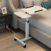 Adjustable Bedside Table with Wheels, Suitable for Hospital beds - Laptop Table, Ideal for Home Office or Medical use view 3