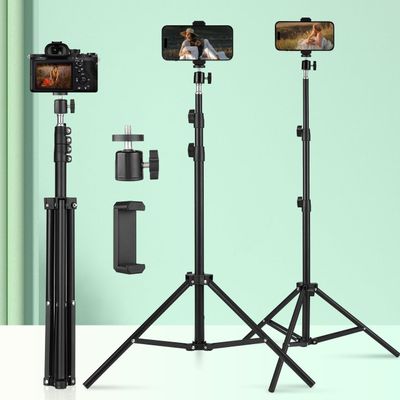 TINKSEN Metal Cantilever Stand for Phone and Tablet, Multi-Angle Adjustable, Foldable Design, Compatible with iPad and iPhone, for Bedside Streaming and Office Work