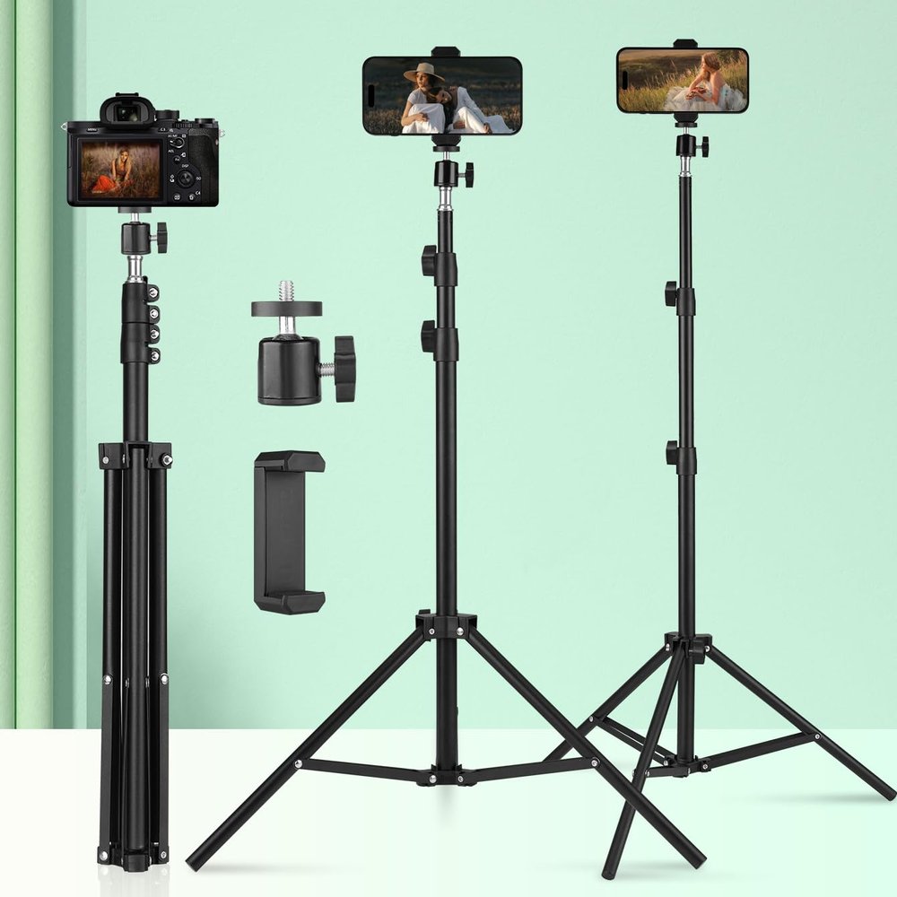 TINKSEN Metal Cantilever Stand for Phone and Tablet, Multi-Angle Adjustable, Foldable Design, Compatible with iPad and iPhone, for Bedside Streaming and Office Work