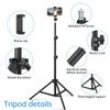 TINKSEN Metal Cantilever Stand for Phone and Tablet, Multi-Angle Adjustable, Foldable Design, Compatible with iPad and iPhone, for Bedside Streaming and Office Work view 2
