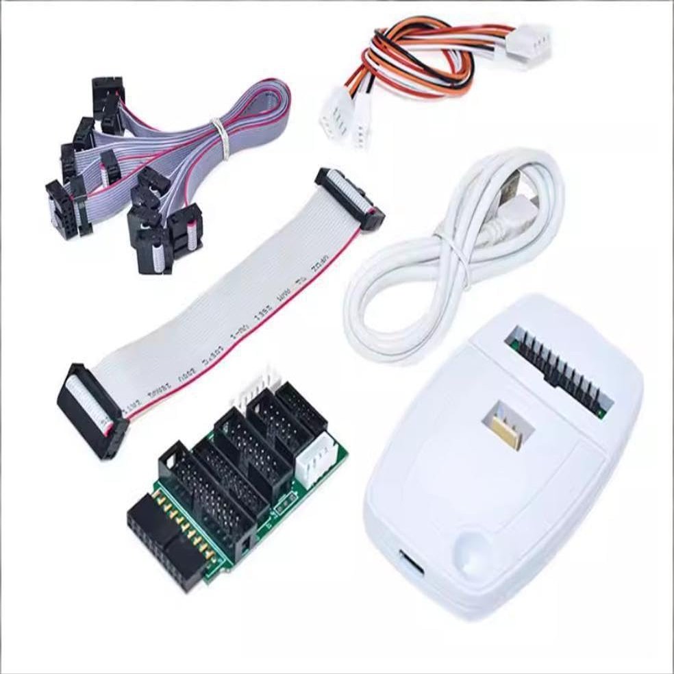 1pcs ST-Link V2 Standard Adapter Board with 7 Ribbon Cables, Supports Cube IDE Software
