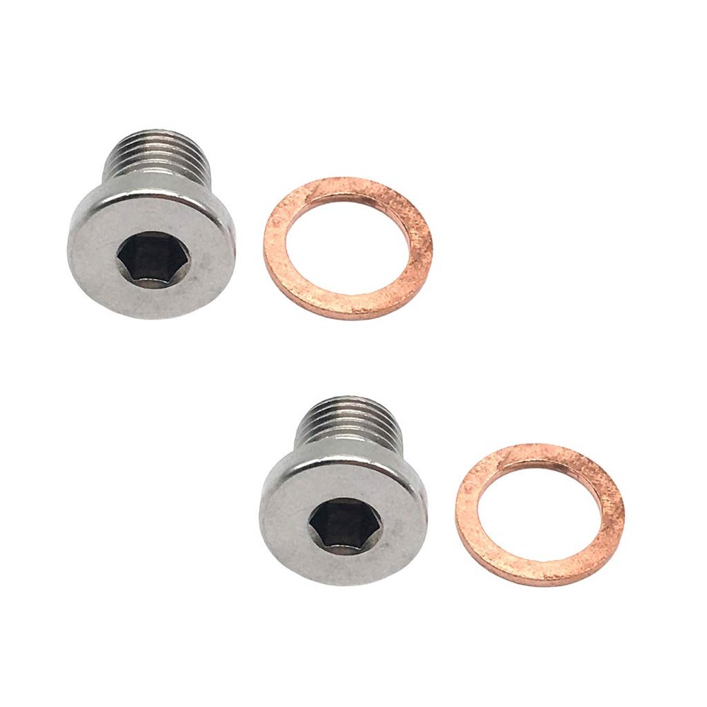 KUENCE M12 x 1.25mm Oxygen o2 Lambda Sensor Blanking Plug Cap Bung Motorcycles Cars 2X