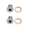 KUENCE M12 x 1.25mm Oxygen o2 Lambda Sensor Blanking Plug Cap Bung Motorcycles Cars 2X view 2