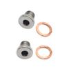 KUENCE M12 x 1.25mm Oxygen o2 Lambda Sensor Blanking Plug Cap Bung Motorcycles Cars 2X view 4