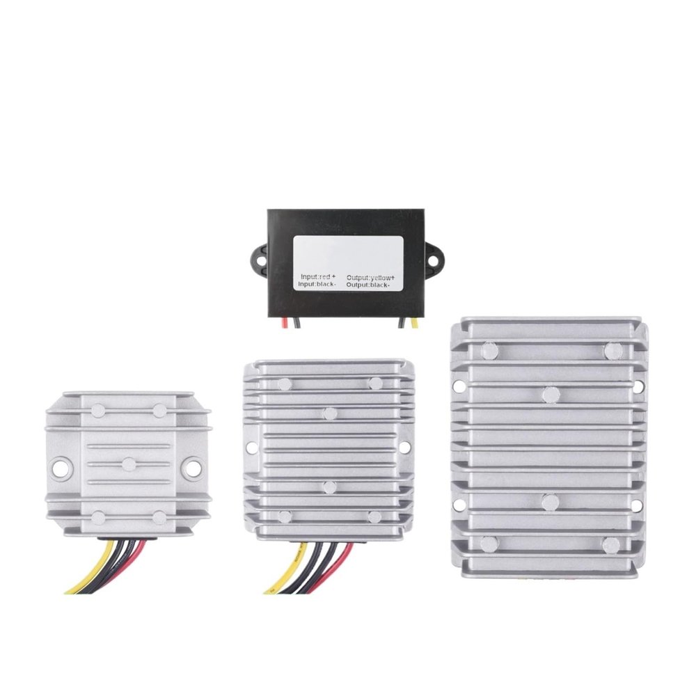 1pcs DC 6V-20V to 12V Power Converter Boost Buck Regulator 3A 5A 10A 20A 30A Automotive Voltage Stabilizer Supply Module for Car(30a Aluminum Shell)