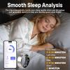 FAHKNS Smart Health Ring for Women Men: Fitness Tracker Ring with Heart Rate,Blood Oxygen,Sleep Monitor,Stress,Steps Counter,IP68 Waterproof for iOS & Android,No APP Fees (Silver,7#) view 3