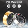 FAHKNS Smart Health Ring for Women Men: Fitness Tracker Ring with Heart Rate,Blood Oxygen,Sleep Monitor,Stress,Steps Counter,IP68 Waterproof for iOS & Android,No APP Fees (Silver,10#) view 2