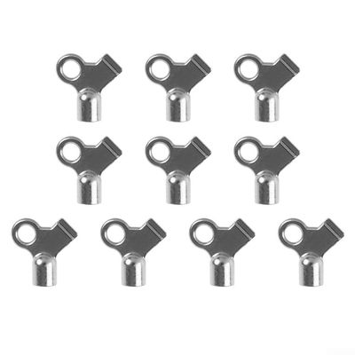 Radiator Bleed Key 10 Pack, Zinc Alloy Air Vent Key for Radiators, Square Hole Radiator Valve Tool with Compact Design for Plumbing Radiator Maintenance