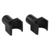 Wheelchair U-Shaped Rail Slider Set, Replacement Wheelchair Seat Guide for Universal Slide Rail Compatibility, Black Plastic Wheelchair Seat Rail Kit, 4-Pack view 3