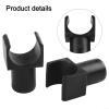 Wheelchair U-Shaped Rail Slider Set, Replacement Wheelchair Seat Guide for Universal Slide Rail Compatibility, Black Plastic Wheelchair Seat Rail Kit, 4-Pack view 4