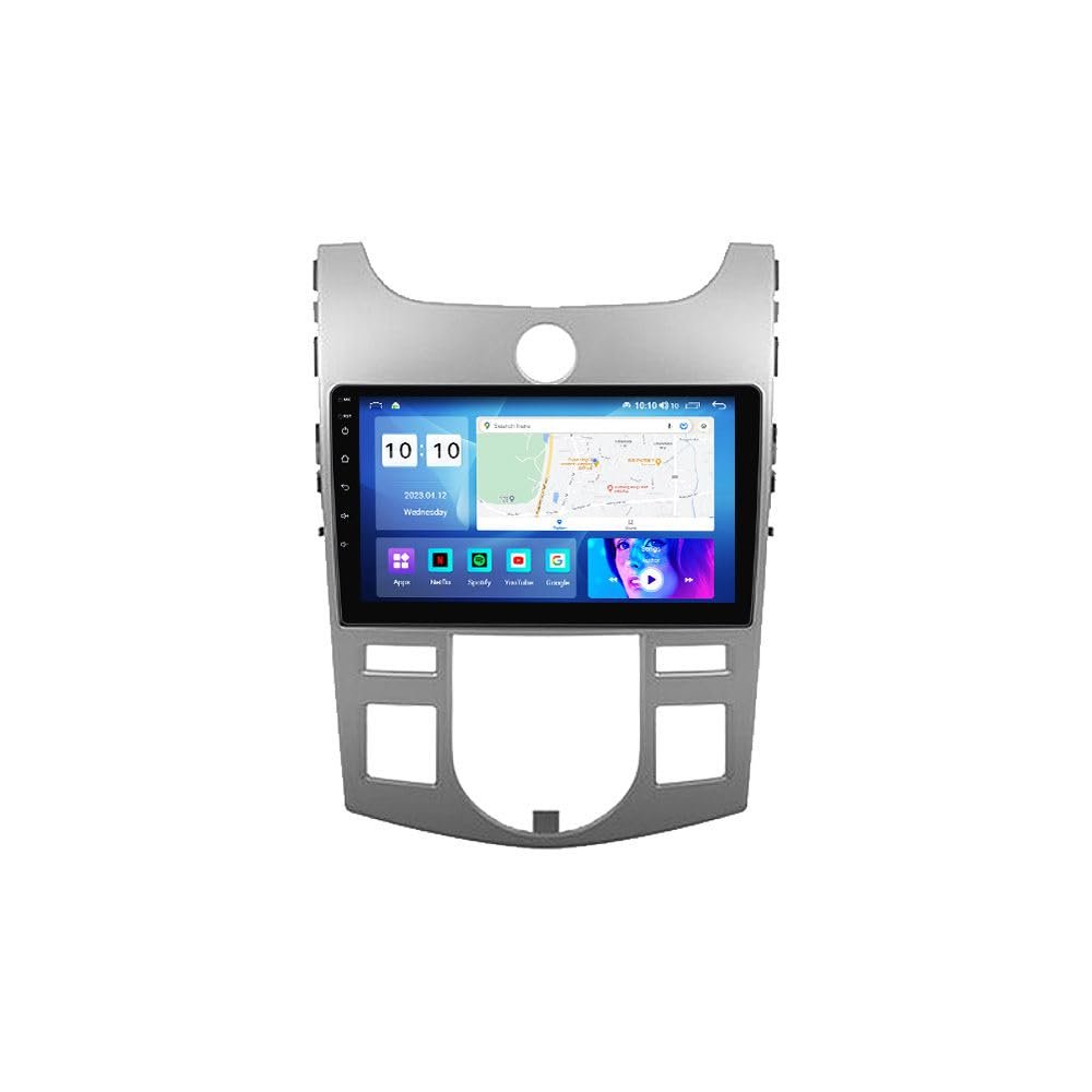 Android Car Stereo for KIA Forte Cerato 2008-2013 Auto,9 inch IPS Touchscreen with Upgrade Wireless CarPlay & Android Auto,WiFi/GPS,Support SWC and Subwoofer,8-Core 8G+128G