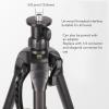 Qiilu Adjustable Tripod Level Holder for Levels with 360 Rotation and Multipurpose Hook - Lightweight Aluminum Level Stand view 3