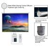 100 Inch Motorized Projector Screen with Remote Control, 4:3 Portable Projection Screens for Indoor Movie Home Theater Office, 80" x 60" Viewing Area, Wall & Ceiling Installation (Matte White) view 4