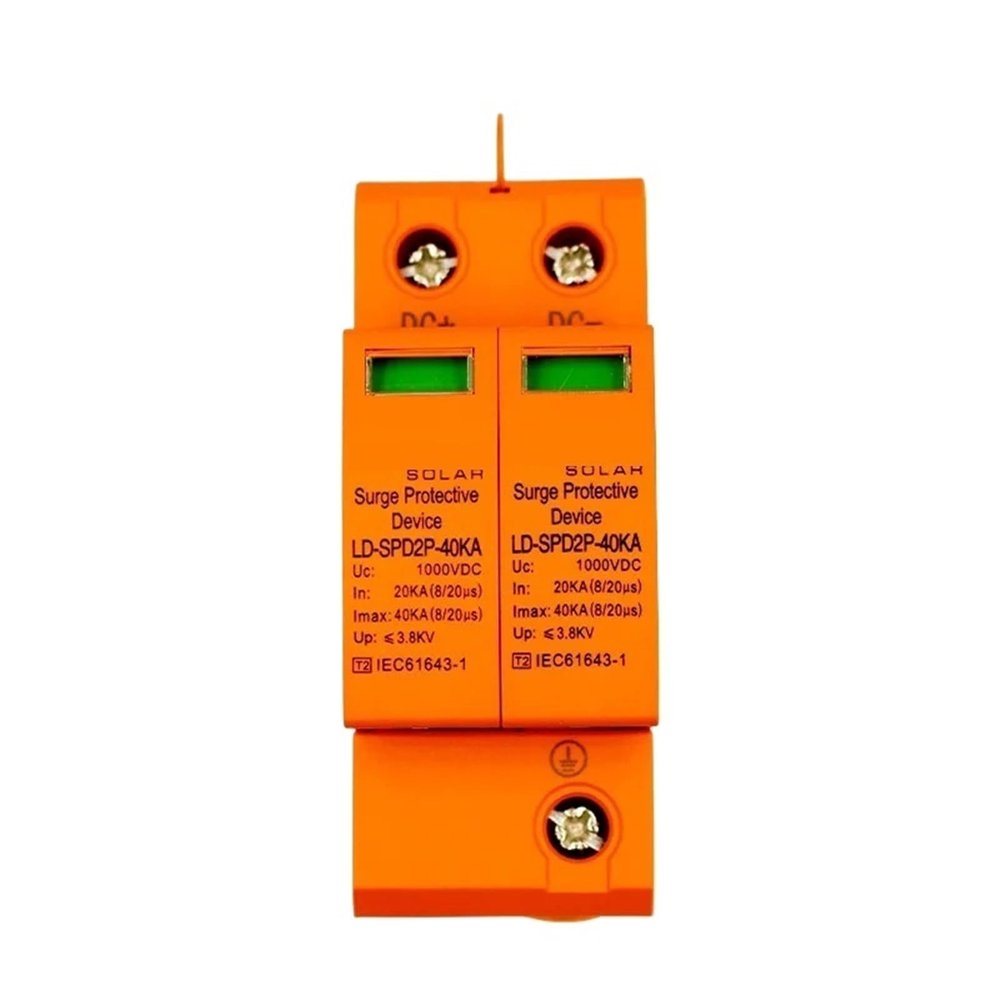 1pcs CE Approved 2P DC 1000V SPD 20-40kA DC Surge Suppressors/DC Surge Protector for Solar System Protection(1000VDC)