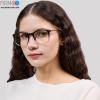 Firmoo Blue Light Glasses for Women Men, Reading Glasses 0.0x-3.0x, Ultra Light Square Frame, Premium TR90 & Metal Blend Brown & Tortoise 2.5x view 2