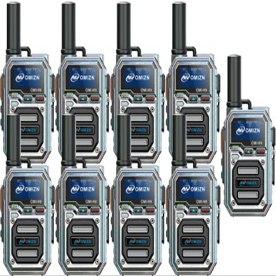 OMIZN M9 Global Walkie Talkie Unlimited Range, 4G LTE PTT Two-Way Radio with Pre-Installed SIM, Lifetime Free, AES256 Encryption, IP65 Waterproof, Noise Reduction, Built-in Flashlight