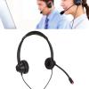 Qiilu Noise Cancelling Binaural Headset with HD Mic for Home Office Call Center Telemarketing 2.5mm Plug - Business Headset with Long Lasting Comfort view 2