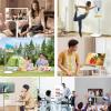 21.5 in Floor Standing Rolling Mobile TV Touchscreen TV with Camera 360 Swivel Tilt Portable Smart Monitor for Home Office view 2