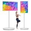 21.5/24/27/32 Inch Portable Smart TV with Wheels Rolling Mobile TV Touchscreen Tablet Display for Live TV Streaming(21.5in8g+128g) view 1