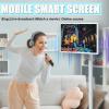 21.5/24/27/32 Inch Portable Smart TV with Wheels Rolling Mobile TV Touchscreen Tablet Display for Live TV Streaming(21.5in8g+128g) view 4