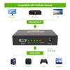 Sprolink LK5-H104 HDMI Splitter 1x4 Powered w/AC Adapter, 4K@30Hz 3D Full HD 1 in 4 Out Distributor for Fire TV Stick, PS5, HDTV, Xbox, Gaming Monitor view 2