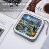 FekiLoot Full Moon Bridge Black Cat DVD Case,Portable Zipper DVD Storage Case CD Collection Bag EVA Protective Blu-ray Wallet Portable Wallet Disc Storage Disc Wallet Bag for Car, Home, Office view 4