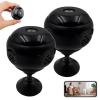 LINMUSEN Magnetic Mini Security Camera, Mini Spy Hidden Camera Wireless WiFi, HD 1080P Cam with Night Vision Remote Real-Time Viewing for Home Indoor and Outdoor Use (2pcs) view 1