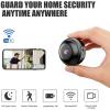 LINMUSEN Magnetic Mini Security Camera, Mini Spy Hidden Camera Wireless WiFi, HD 1080P Cam with Night Vision Remote Real-Time Viewing for Home Indoor and Outdoor Use (2pcs) view 3