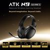 ATK N9 Gaming Headset for Xbox Series X|S, PS5, PC & Switch, Stereo Gaming Headphones with Detachable Noise-Canceling Mic,3.5MM Wired/2.4G/Bluetooth (N9 Pro/Black) view 2
