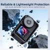 OURHZTB Camera Cage Protective Case for DJI Osmo Action 6 Accessories, Vertical-Horizontal Mount Protective Cage Expansion Frame Case with Cold Shoe Mount | Quick-Release Interfaces view 3