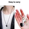 Heart Pendant Voice Recorder  Mini Voice Recorder with Smart Sound Capture, Discreet Wearable Design for Lectures, Meetings and Personal Memos (Black) (16GB) view 4