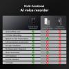 AI Voice Recorder with Playback, Digital Voice Recorder with Transcription to Text, Summary, Translation, Full Touchscreen Recorder Device for Meetings, Lectures, Interviews with 64GB Card view 3