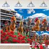 Horse Racing Photography Backdrop 7x5FT Racecourse Red Rose Run for The Roses Background Racing Competition Party Banner Decorations Photo Props view 1