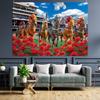 Horse Racing Photography Backdrop 7x5FT Racecourse Red Rose Run for The Roses Background Racing Competition Party Banner Decorations Photo Props view 2