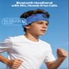 AONESY Bluetooth Sleep Headband Headphones for Side Sleepers, Wireless Headphones with Mic, Soft Washable Sports Headband for Office Calls, Gym, Sleeping & Focus, Ideal Gift view 2