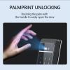 3D Facial Recognition Smart Door Lock 4.5-inch Screen APP Remote Unlocking Palmprint Recognition Fingerprint Passcode IC Card Key Keyless Smart Door Lock Suitable for Homes, Apartments, Offices Black view 3
