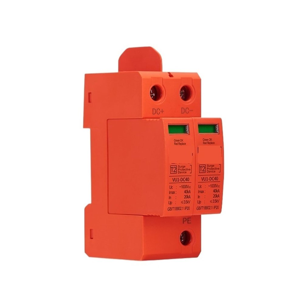 S25HH0 Photovoltaic Surge Protector 1000 Vdc DC Power Supply Protection 2P40KA Solar Household Arrester(VU1-DC40 2P)