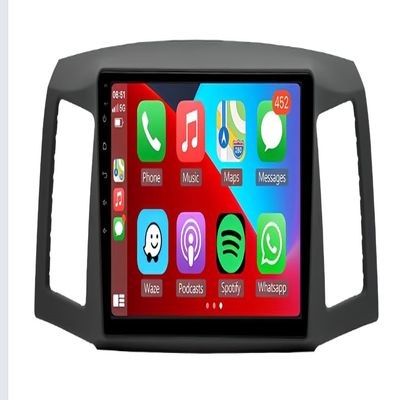 10" Car Stereo Radio Car-Play GPS Navigation Compatible for Grand Cherokee 2004-2007 Android 14 Wireless for CarPlay/Android Auto, GPS, Bluetooth, WiFi, SWC, AHD Camera