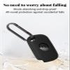 4-Pack for Tile Life360 Pro (2024) Tracker Case, Shockproof Waterproof Silicone Protective Cover with Keychain for Keys, Bags & Pets, Black view 2
