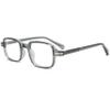 YouthMall Retro Rectangle Glasses for Women Men Trendy Square Blue Light Blocking Glasses 90s Fake Eyeglasses (Clear Grey) view 1
