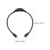 Alipis USB Rechargeable Neck Reading Light Hands-Free Adjustable Gooseneck LED Book Reading Lamp Eye Protection Portable Night Running Black view 2