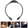 Alipis USB Rechargeable Neck Reading Light Hands-Free Adjustable Gooseneck LED Book Reading Lamp Eye Protection Portable Night Running Black view 3