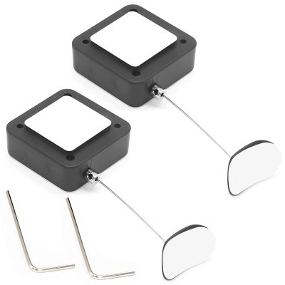 byepica 2 Pcs 35.4 in Retractable Anti-Theft Cable Tethers with Adjustable Lock for Electronics