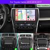 10.2" 4+64G Android 14 Car Stereo Upgrade for Toyota Camry 2015 2016 2017 Radio w/Wireless Carplay Android Auto Touch Screen Double Din GPS Navi Head Unit Bluetooth WiFi FM/RDS/SWC Backup Camera Mic view 3