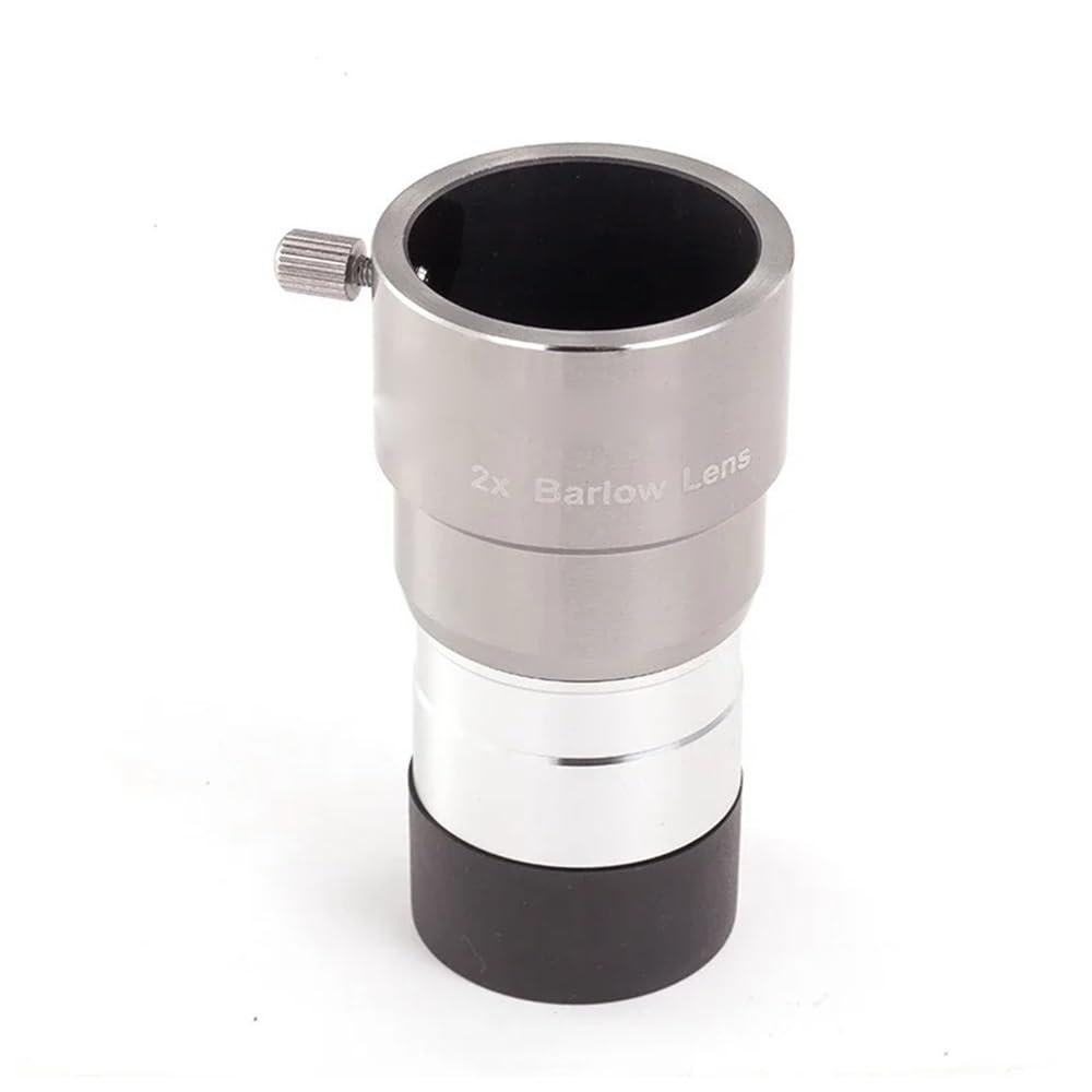 4/6/9/12/15 Series Metal Eyepiece 2X Barlow Lens Multi-Coated Astronomy Telescope Monocular Astronomical Telescope Part(2X)