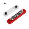 100A 48V DC Busbar Distribution Block Kit with M8 Terminals for Car, Boat, and Solar Panel Power Systems, Nickel Plated Brass with Fireproof Base(Red) view 3